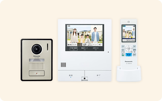 カメラ付きドアホン+子機